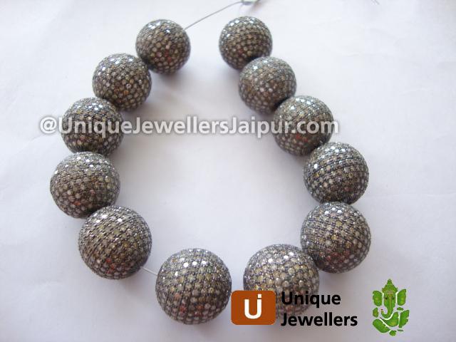 Diamond Studded Silver Ball